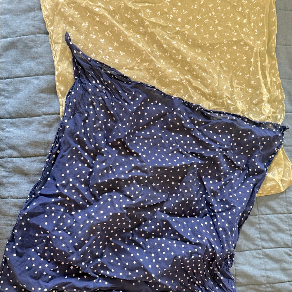 Madewell Polka Dot and Floral Print Scarves